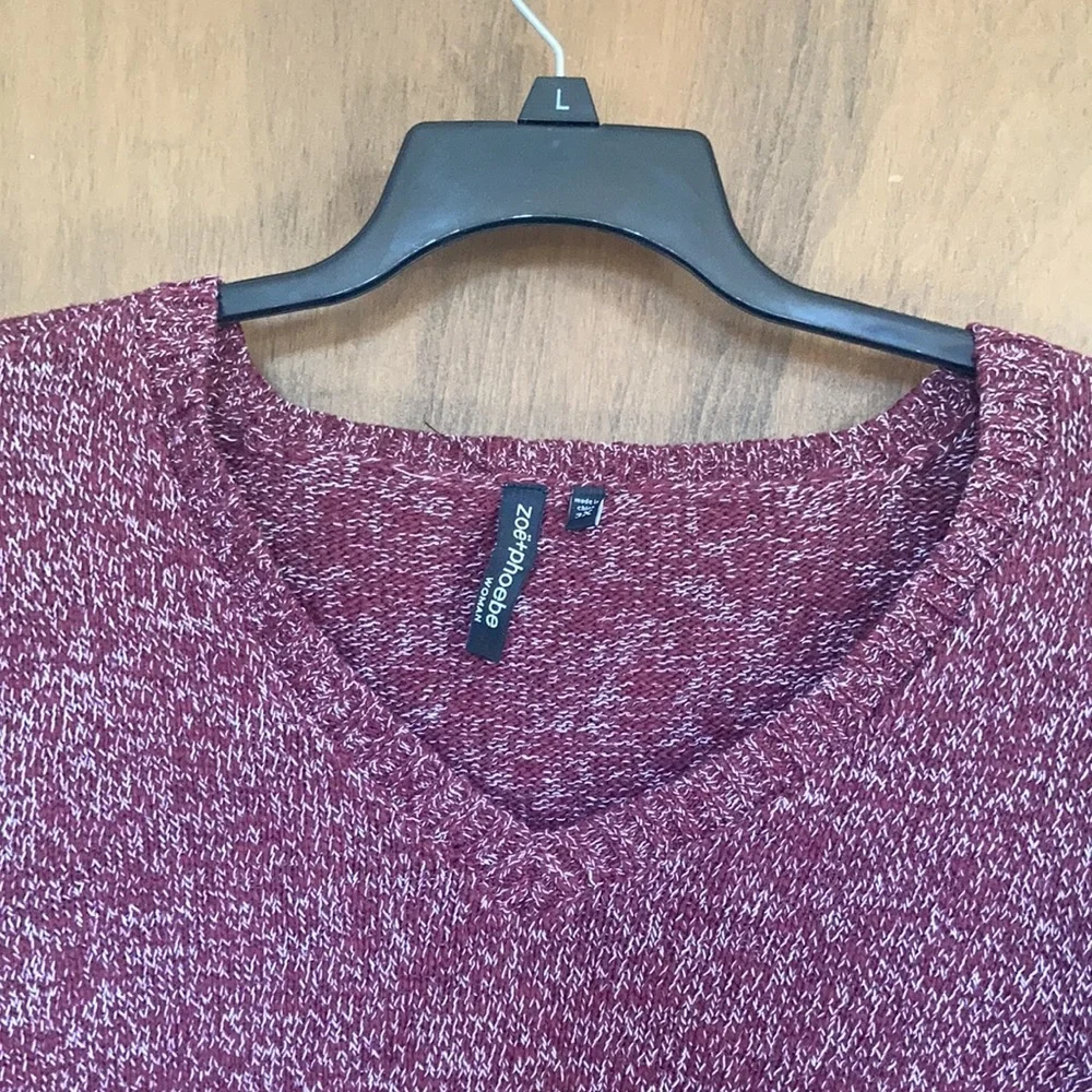 Zoe +  Phoebe sweater tawny port heathered pullover casual winter fall office 3X - Picture 6 of 17